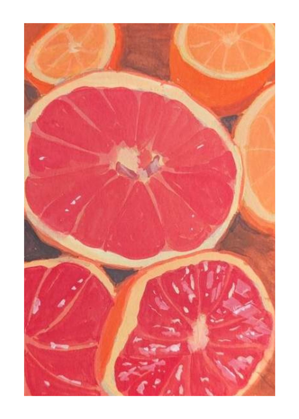 grapefruit-in-guoache grapefruit-in-guoache print