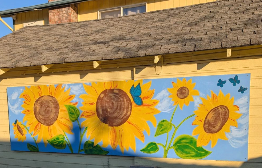sunflower mural