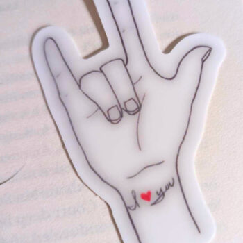 ASL I love you Sticker