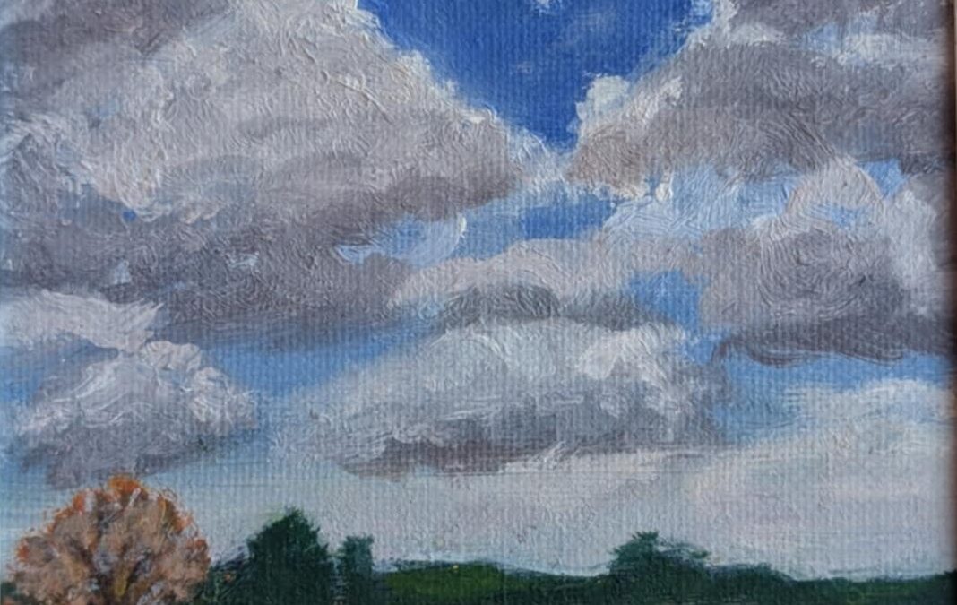 Ancholme River, England Oil Painting