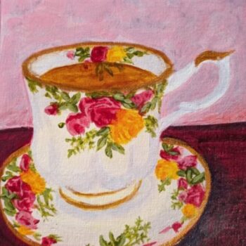 Old Country Roses Tea Cup Print
