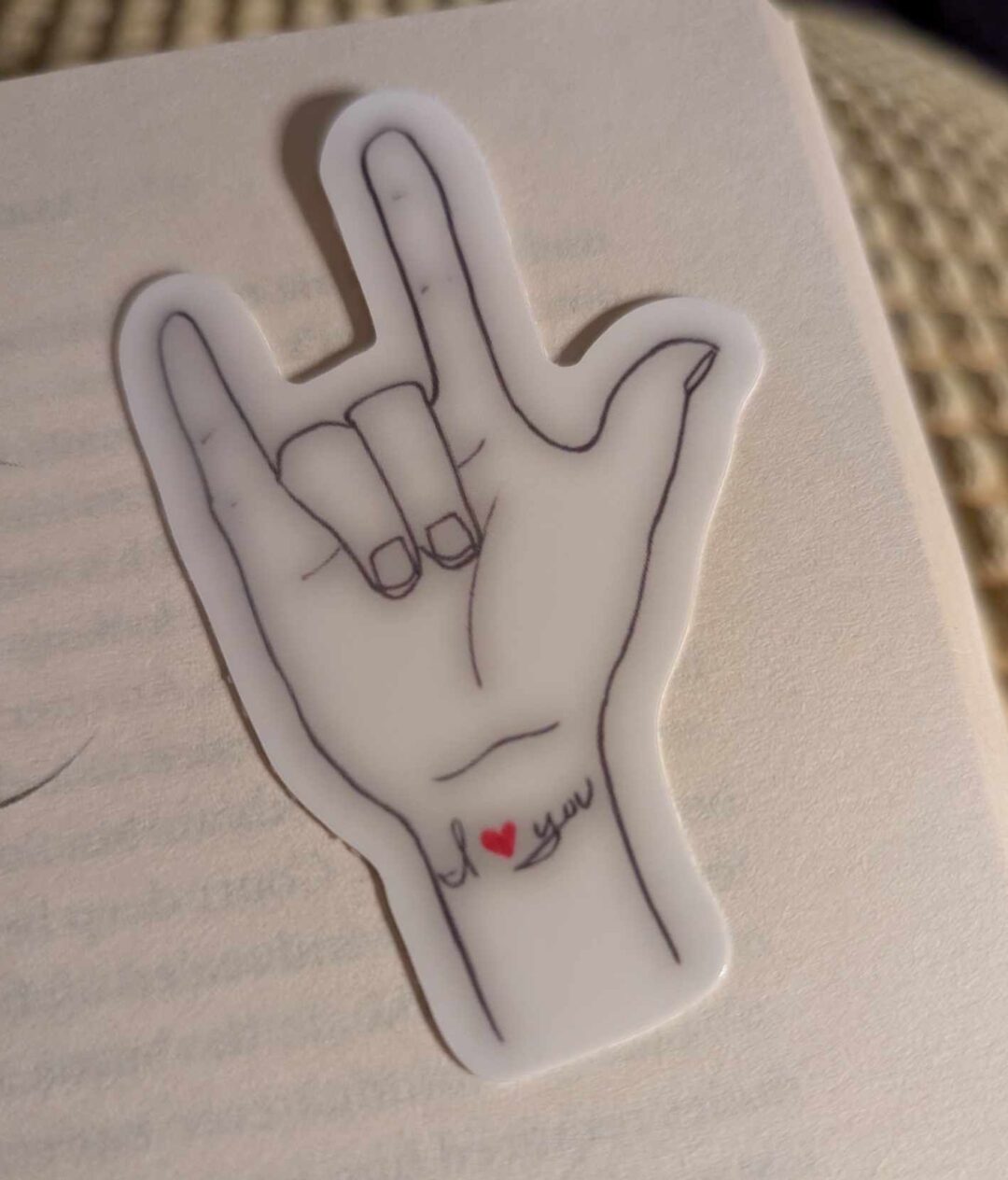 Viny ASL I Love You Sticker